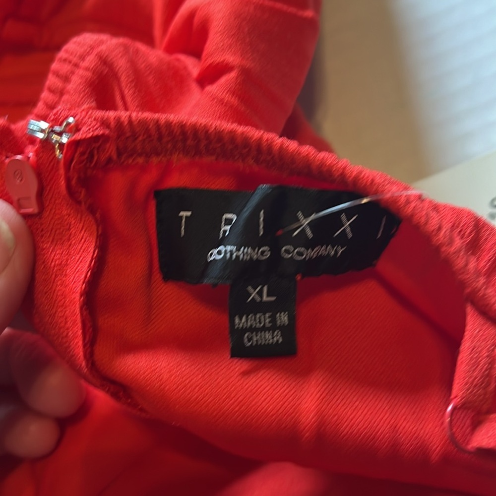 NWT-Francesca's-XL-Red-Spaghetti Strap, tiered ruffles, mini dress/Sundress. - Picture 10 of 12